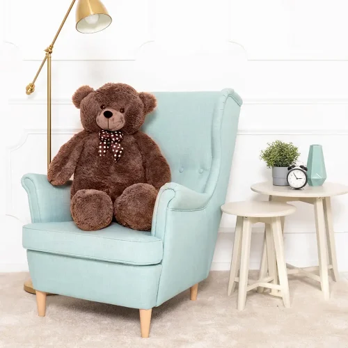 Teddyway Nomo Grand Ourson En Peluche Ours Géant, Jouet En Peluche, 100 Cm, Marron Foncé - Teddyway
