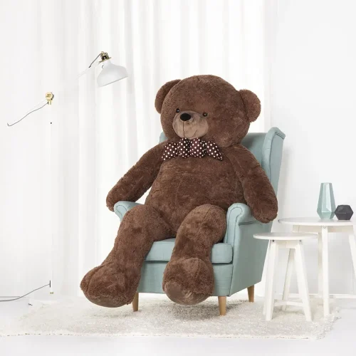 Teddyway Nomo Grand Ourson En Peluche Ours Géant, Jouet En Peluche, 100 Cm, Marron Foncé - Teddyway