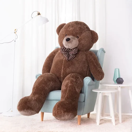 Teddyway Nomo Grand Ourson En Peluche Ours Géant, Jouet En Peluche, 100 Cm, Marron Foncé - Teddyway