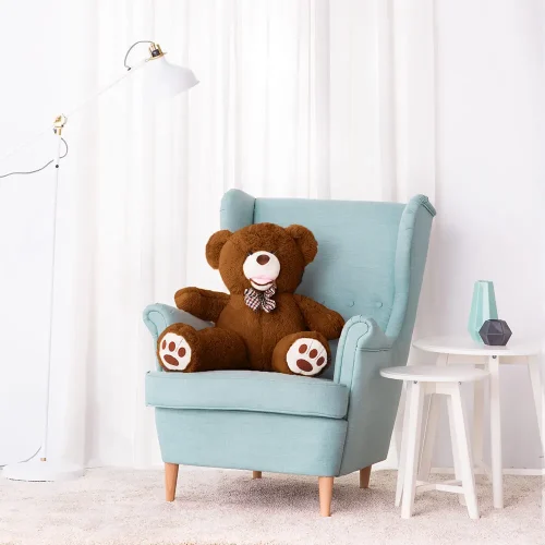 Большой плюшевый мишка Teddyway Bobo, гигантская игрушка, 100 см, светло-коричневый - Teddyway