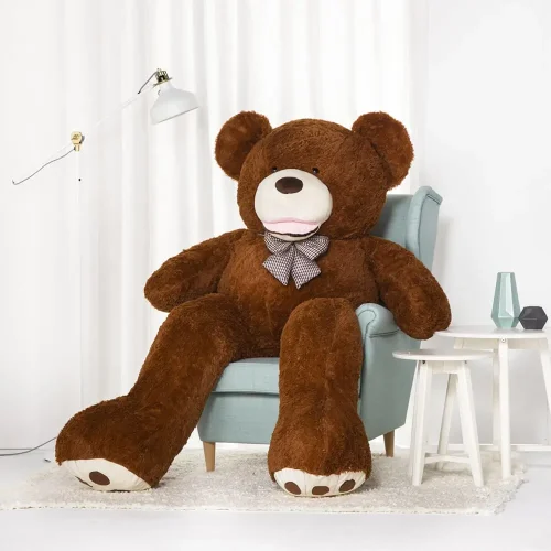 Большой плюшевый мишка Teddyway Bobo, гигантская игрушка, 100 см, светло-коричневый - Teddyway