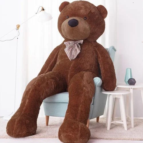 Teddyway Popo Grand Ourson En Peluche Ours Géant, Jouet En Peluche, 100 Cm, Marron Clair - Teddyway