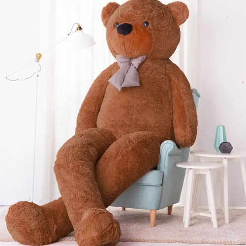 Teddyway Popo Grand Ourson En Peluche Ours Géant, Jouet En Peluche, 100 Cm, Marron Clair - Teddyway