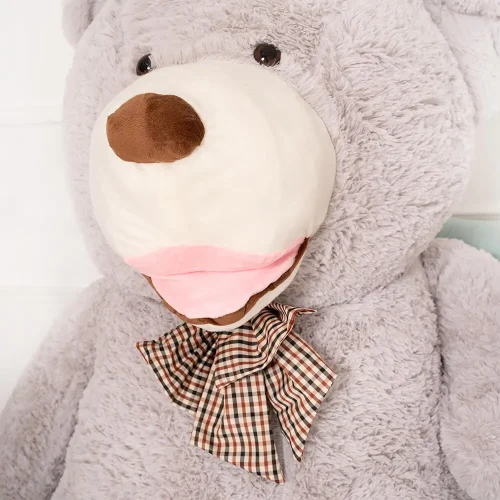 Большой плюшевый мишка Teddyway Bobo, гигантская игрушка, 100 см, серый - Teddyway
