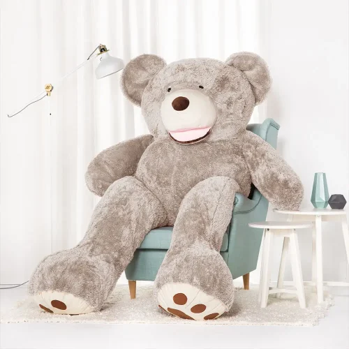 Teddyway Bobo Grand Ourson En Peluche Ours Géant, Jouet En Peluche, 100 Cm, Marron Clair - Teddyway