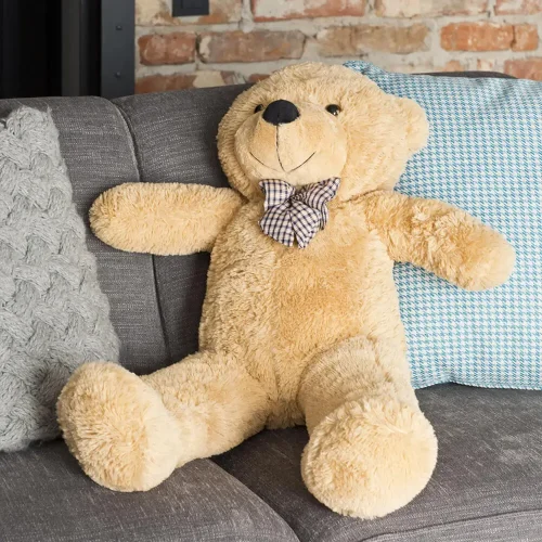 Teddyway Popo Grand Ourson En Peluche Ours Géant, Jouet En Peluche, 100 Cm, Marron Clair - Teddyway