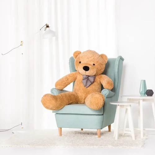 Teddyway Popo Grand Ourson En Peluche Ours Géant, Jouet En Peluche, 100 Cm, Marron Clair - Teddyway