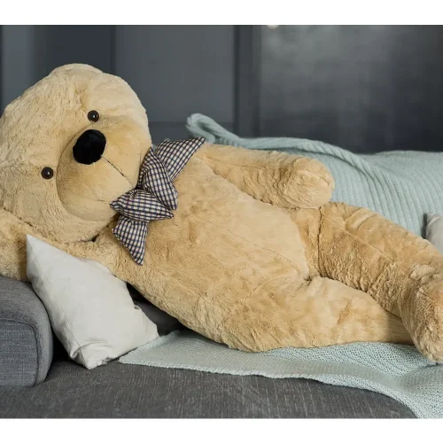 Teddyway Popo Large Teddy Bear, Giant Plush Toy, 130 cm, Light Brown - Teddyway