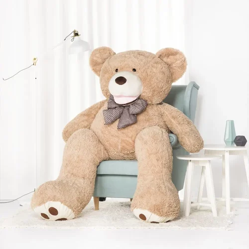 Большой плюшевый мишка Teddyway Bobo, гигантская игрушка, 100 см, светло-коричневый - Teddyway