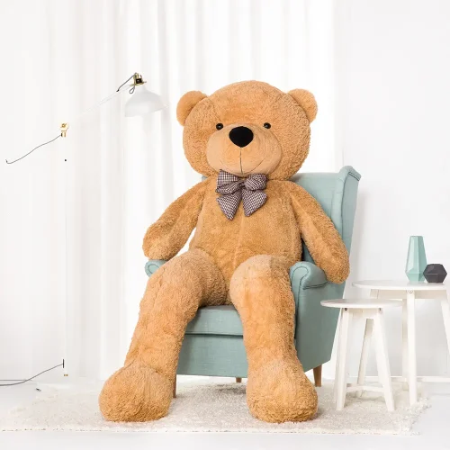 Teddyway Popo Grand Ourson En Peluche Ours Géant, Jouet En Peluche, 100 Cm, Marron Clair - Teddyway