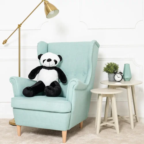 Teddyway Vovo Grand Panda En Peluche Géant, Jouet En Peluche, 100 Cm, Blanc - Teddyway