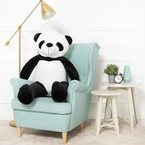 Teddyway Vovo Grand Panda En Peluche Géant, Jouet En Peluche, 100 Cm, Blanc - Teddyway
