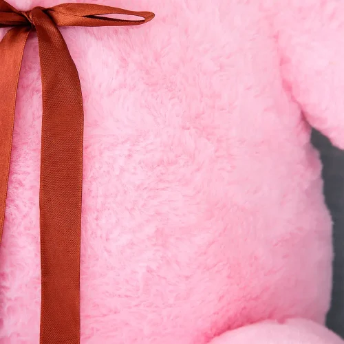 Teddyway Toto Large Teddy Bear, Giant Plush Toy, 100 cm, Pink - Teddyway