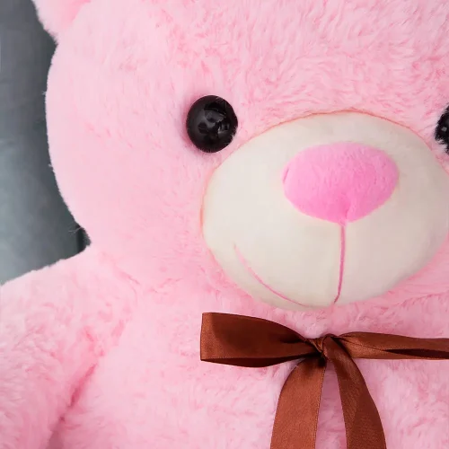 Teddyway Toto Large Teddy Bear, Giant Plush Toy, 100 cm, Pink - Teddyway