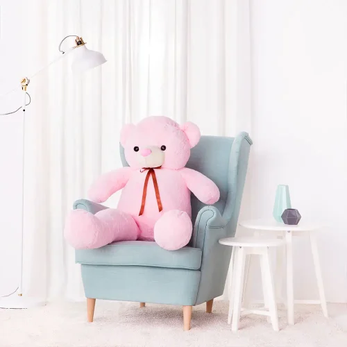 Teddyway Toto Grand Ourson En Peluche Ours Géant, Jouet En Peluche, 100 Cm, Marron Clair - Teddyway