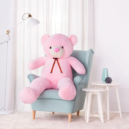 Teddyway Toto Grand Ourson En Peluche Ours Géant, Jouet En Peluche, 100 Cm, Marron Clair - Teddyway