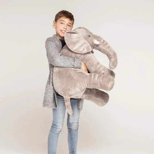 Teddyway Hogo Éléphant En Peluche, Jouet En Peluche, 70 Cm, Gris - Teddyway