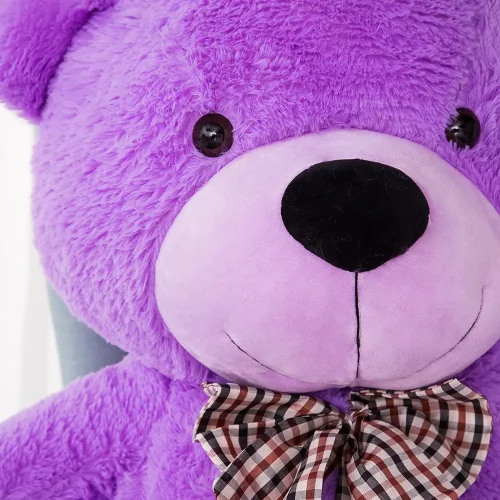 Teddyway Popo Grand Ourson En Peluche Ours Géant, Jouet En Peluche, 100 Cm, Violet - Teddyway
