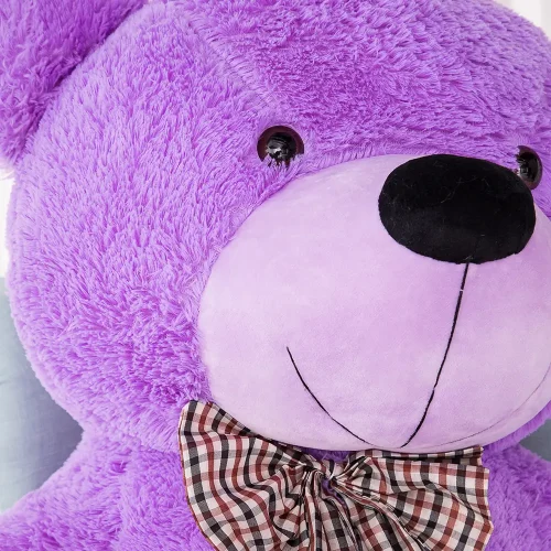 Teddyway Popo Grand Ourson En Peluche Ours Géant, Jouet En Peluche, 100 Cm, Violet - Teddyway