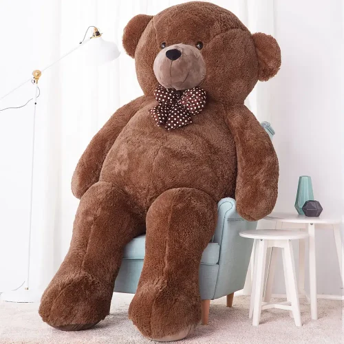 Teddyway Nomo Grand Ourson En Peluche Ours Géant, Jouet En Peluche, 100 Cm, Marron Foncé - Teddyway