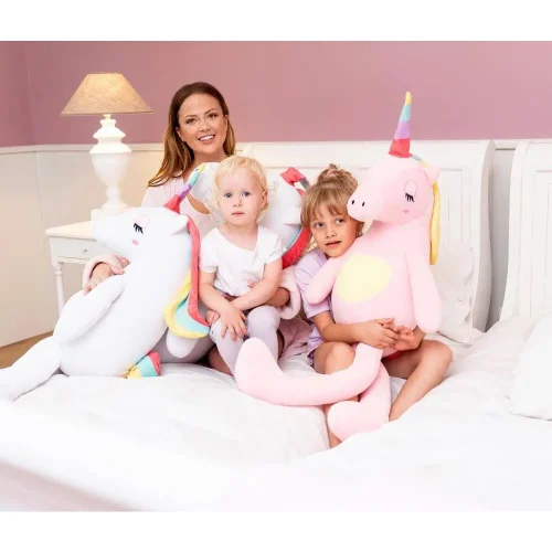 Гигантский плюшевый единорог Teddyway Fefo, мягкая игрушка, 120 см, розовый - Teddyway