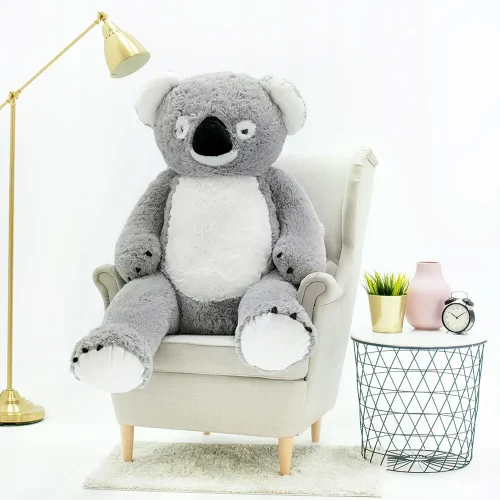 Teddyway Koko Grand Koala En Peluche Géant, Jouet En Peluche, 100 Cm, Gris - Teddyway