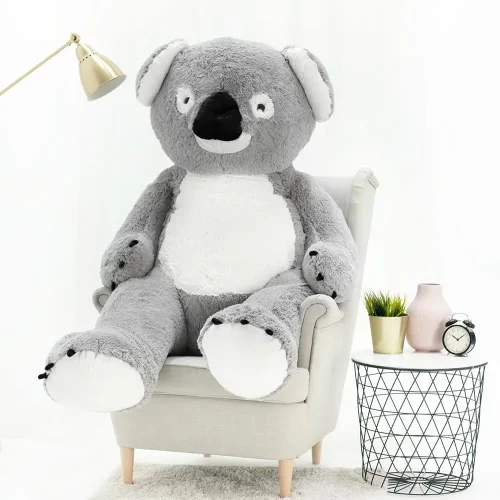 Teddyway Koko Grand Koala En Peluche Géant, Jouet En Peluche, 100 Cm, Gris - Teddyway
