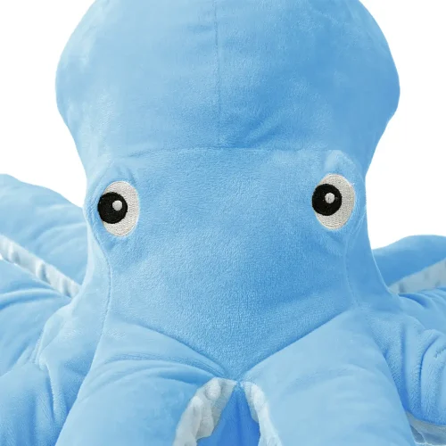 Teddyway Sodo Grand Calamar En Peluche Géant, Jouet En Peluche, 80 Cm, Bleu - Teddyway