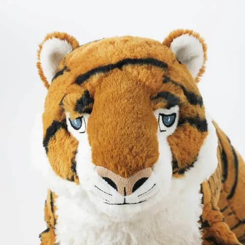 Teddyway Tino Tiger Plush Toy, Stuffed Animal, 70 cm, Yellow - Teddyway