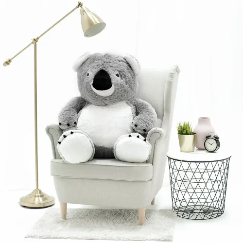 Teddyway Koko Grand Koala En Peluche Géant, Jouet En Peluche, 100 Cm, Gris - Teddyway