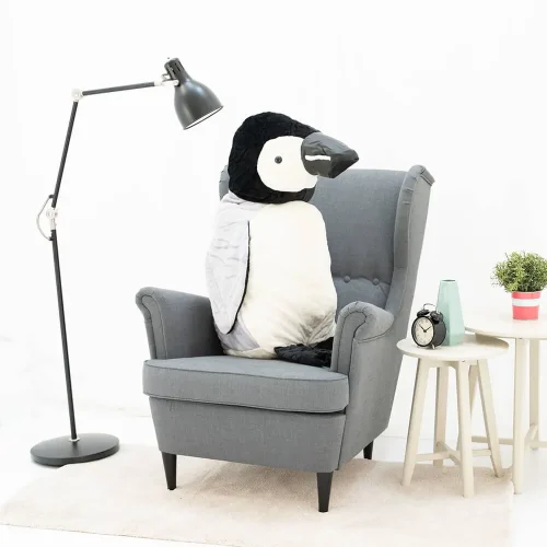 Teddyway Pipi Manchot En Peluche, Jouet En Peluche, 40 Cm, Noir Blanc - Teddyway