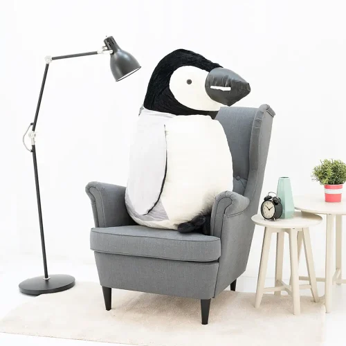 Teddyway Pipi Manchot En Peluche, Jouet En Peluche, 40 Cm, Noir Blanc - Teddyway