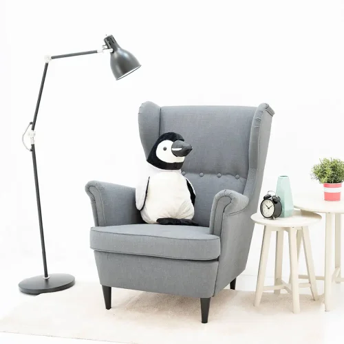 Teddyway Pipi Manchot En Peluche, Jouet En Peluche, 40 Cm, Noir Blanc - Teddyway