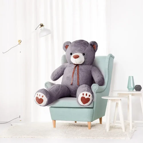Teddyway Toto Grand Ourson En Peluche Ours Géant, Jouet En Peluche, 100 Cm, Marron Clair - Teddyway