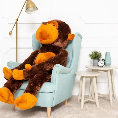 Teddyway Moko Singe En Peluche, Jouet En Peluche, 90 Cm, Brun - Teddyway