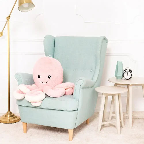 Teddyway Opus Grand Poulpe En Peluche Géant, Jouet En Peluche, 80 Cm, Bleu - Teddyway