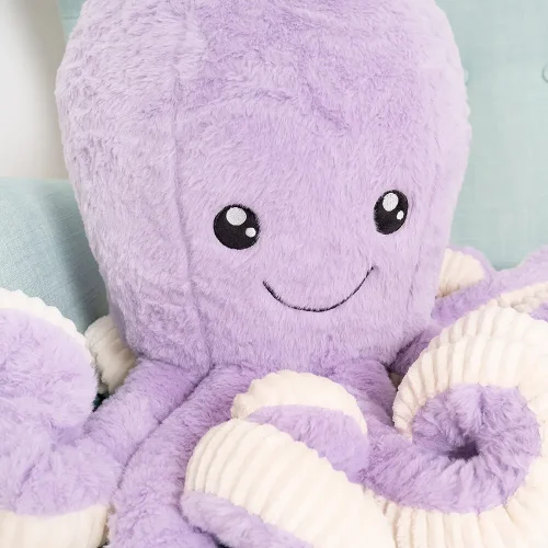 Teddyway Opus Giant Plush Octopus, Stuffed Animal Toy, 80 cm, Blue - Teddyway