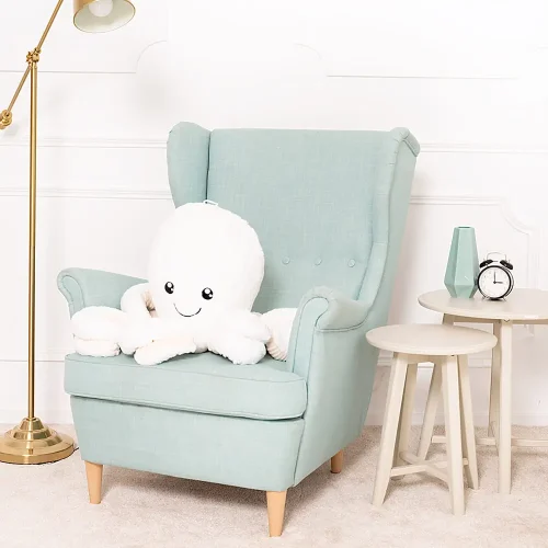 Teddyway Opus Grand Poulpe En Peluche Géant, Jouet En Peluche, 80 Cm, Bleu - Teddyway