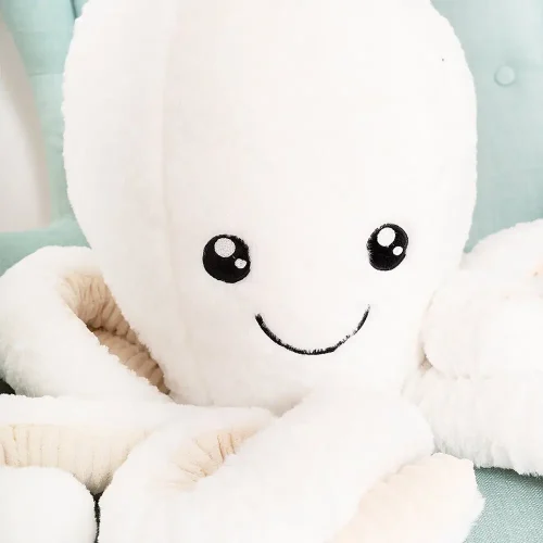 Teddyway Opus Grand Poulpe En Peluche Géant, Jouet En Peluche, 80 Cm, Bleu - Teddyway