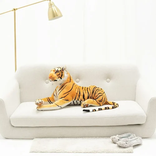 Teddyway Tigo Tiger Plush Toy, Stuffed Animal, 70 cm, Yellow - Teddyway
