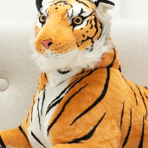 Teddyway Tigo Tiger Plush Toy, Stuffed Animal, 70 cm, Yellow - Teddyway