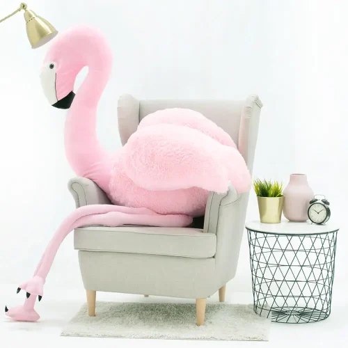 Teddyway Fofo Grand Flamant En Peluche Géant, Jouet En Peluche, 125 Cm, Rose - Teddyway