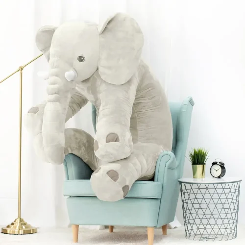 Teddyway Hogo Éléphant En Peluche, Jouet En Peluche, 70 Cm, Gris - Teddyway