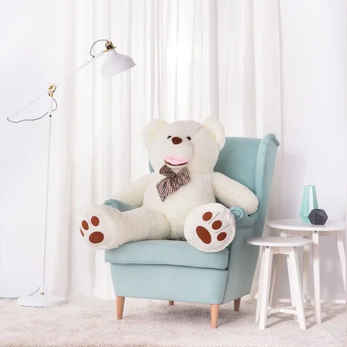 Большой плюшевый мишка Teddyway Bobo, гигантская игрушка, 100 см, светло-коричневый - Teddyway