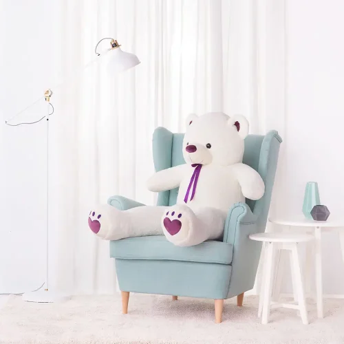 Teddyway Toto Grand Ourson En Peluche Ours Géant, Jouet En Peluche, 100 Cm, Marron Clair - Teddyway