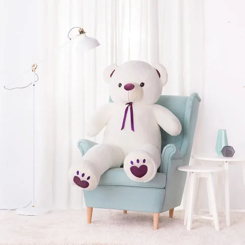 Teddyway Toto Grand Ourson En Peluche Ours Géant, Jouet En Peluche, 100 Cm, Marron Clair - Teddyway