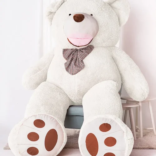 Большой плюшевый мишка Teddyway Bobo, гигантская игрушка, 100 см, светло-коричневый - Teddyway