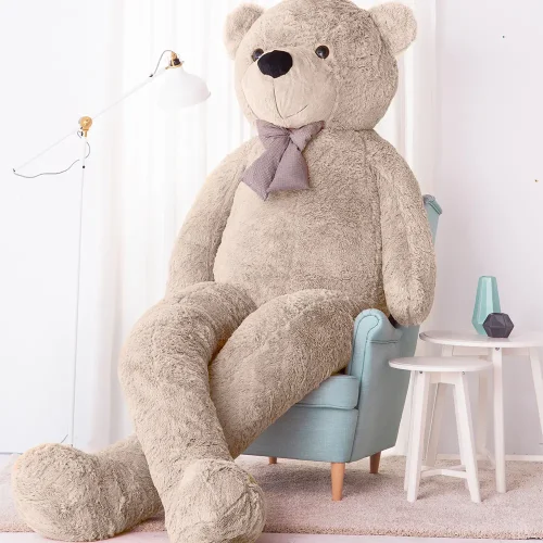 Teddyway Popo Grand Ourson En Peluche Ours Géant, Jouet En Peluche, 100 Cm, Marron Clair - Teddyway