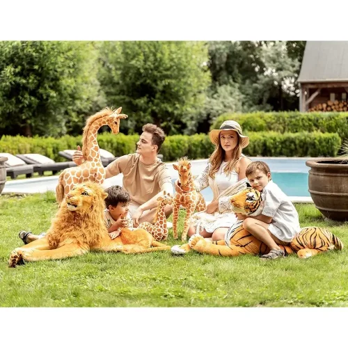 Teddyway Levo Grand Lion En Peluche Géant, Jouet En Peluche, 130 Cm, Jaune - Teddyway