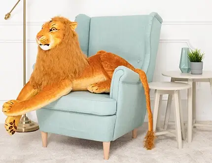 Lions en peluche grands